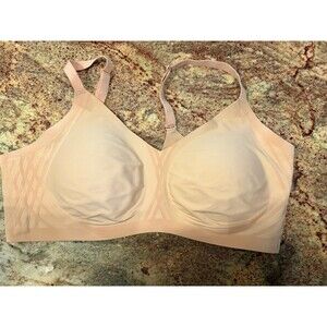 Honeylove Womens 2X Silhouette Bra Seamless Adjustable Nude